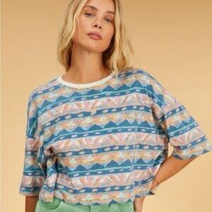 Striped Multicolor Crop Top